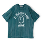 A Bathing Ape Brush College Relaxed Fit Tee M (Green)