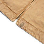A Bathing Ape Line Camo Jacquard Garment Dyed Padded Work Jacket (Beige)