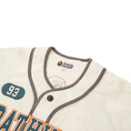 A Bathing Ape Solid Camo Multi Logo Baseball Ss Shirt M (Ivory)