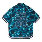 A Bathing Ape Color Camo Warm Up Ss Shirt M (Green)
