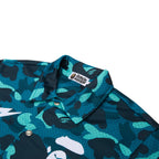A Bathing Ape Color Camo Warm Up Ss Shirt M (Green)