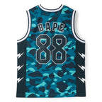 A Bathing Ape Color Camo Mesh Multi Logo Relaxed Fit Tank Top M (Green)
