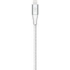 Belkin Braided USB-C to Lightning Cable (2m / 6.6ft, White) - CAA004BT2MWH