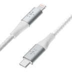 Belkin Braided USB-C to Lightning Cable (2m / 6.6ft, White) - CAA004BT2MWH