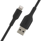 Belkin BoostCharge Lightning to USB-A Cable (1 meter / 3.3 foot, Black) - CAA001bt1MBK