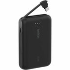 Belkin BoostCharge Power Bank 10K With Integrated Cable - BPB021fqBK