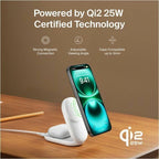 Belkin 25W 2-in-1 Wireless Foldable Magnetic Qi2 Charging Pad for Smartphones & Airpods