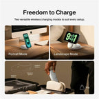 Belkin 25W 2-in-1 Wireless Foldable Magnetic Qi2 Charging Pad for Smartphones & Airpods