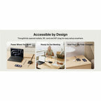 Belkin 2-Outlet Charging Station w/ 1x USB-A & 3x USB-C Ports 140W - 5ft/1.5m Cord - Straight Plug - Black - SRZ003tt5