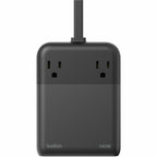 Belkin 2-Outlet Charging Station w/ 1x USB-A & 3x USB-C Ports 140W - 5ft/1.5m Cord - Straight Plug - Black - SRZ003tt5
