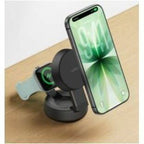 Belkin UltraCharge Pro 2-in-1 Convertible Magnetic Charger with Qi2 25W, Charcoal - WIZ043ttCH