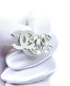 18K  Chanel Crystal Earrings