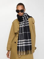 Burberry Women Check Cashmere Scarf