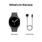 Samsung Galaxy Watch8 Aluminum Case Smartwatch with Sport Band - Bluetooth
