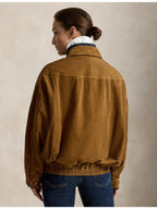 RALPH LAUREN WOMEN Cotton Corduroy Jacket Tan