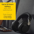 Jabra Elite 85h Wireless Noise Cancelling Over-the-Ear Headphones ƒ?? Titanium Black ƒ?? 100-99030000-02