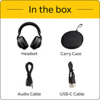 Jabra Elite 85h Wireless Noise Cancelling Over-the-Ear Headphones ƒ?? Titanium Black ƒ?? 100-99030000-02