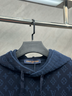 110354  New men's and women's jacquard holiday patchwork hooded jacket clothes