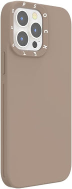 PopSockets iPhone 13 Pro Max Phone Case w/MagSafe- Latte | Magnetic, Wireless Charging, Camera & Drop Protection, Brown, Plain, Cream, Beige, Summer Spring