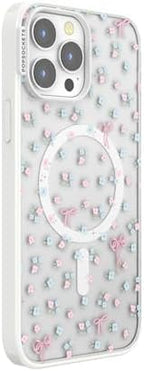 PopSockets iPhone 13 Pro Max Phone Case with MagSafe, Wireless Charging Compatible, Bow - Bows & Blooms