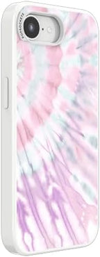 PopSockets iPhone 16/17E Phone Case with MagSafe- Coastal Dye Purple | Magnetic, Wireless Charging, Camera & Drop Protection, Purple, Aura, Rainbow, Colorful