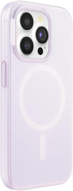 PopSockets iPhone 15 Pro Phone Case with MagSafe- Opalescent White | Magnetic, Wireless Charging, Camera & Drop Protection, White, Iridescent, Holographic
