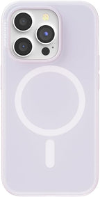 PopSockets iPhone 15 Pro Phone Case with MagSafe- Opalescent White | Magnetic, Wireless Charging, Camera & Drop Protection, White, Iridescent, Holographic