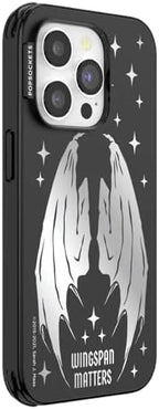 PopSockets iPhone 14 Pro Phone Case with MagSafe- Wingspan | Magnetic, Wireless Charging, Camera & Drop Protection, Bookish, Acotar, Throne, Glass, Sarah