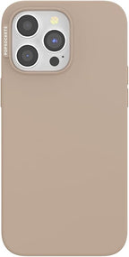 PopSockets iPhone 15 Pro Max Phone Case w/MagSafe- Latte | Magnetic, Wireless Charging, Camera & Drop Protection, Brown, Plain, Cream, Beige, Summer Spring
