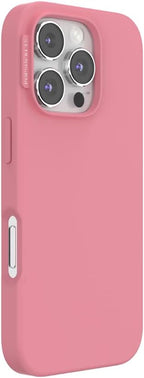 PopSockets iPhone 16 Pro Phone Case with MagSafe- Putty | Magnetic, Wireless Charging, Camera & Drop Protection, Pink, Winter, Snowflake
