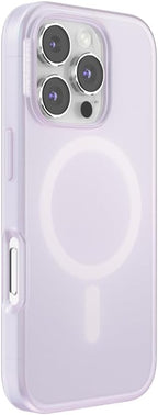 PopSockets iPhone 16 Pro Phone Case with MagSafe- Opalescent White | Magnetic, Wireless Charging, Camera & Drop Protection, White, Iridescent, Holographic