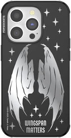 PopSockets iPhone 14 Pro Phone Case with MagSafe- Wingspan | Magnetic, Wireless Charging, Camera & Drop Protection, Bookish, Acotar, Throne, Glass, Sarah