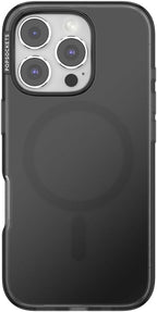 PopSockets iPhone 16 Pro Phone Case with MagSafe- Black Translucent | Magnetic, Wireless Charging, Camera & Drop Protection, Black, Electronic Accessories, For iPad/Kindle/iPhone/Android