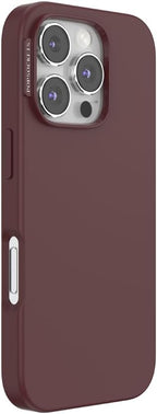 PopSockets iPhone 16 Pro Phone Case with MagSafe, Wireless Charging Compatible, Burgundy - Oxblood
