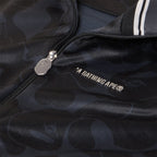 A Bathing Ape Solid Camo Bathing Ape Logo Relaxed Fit Track Jacket (Black)