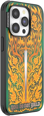 PopSockets iPhone 14 Pro Phone Case with MagSafe- Fireheart | Magnetic, Wireless Charging, Camera & Drop Protection, Acotar, Throne, Glass, Sarah, Dragon