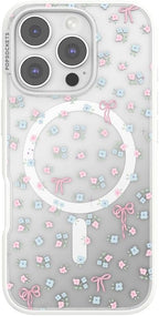 PopSockets iPhone 16 Pro Phone Case with MagSafe, Wireless Charging Compatible, Bow - Bows & Blooms