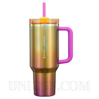 Stanley 40 OZ Tumbler with Handle and Straw Lid - Stainless Steel