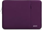 MOSISO Laptop Case 16 inch, 15-15.6 inch Laptop Sleeve Compatible with MacBook Pro 16 M4 M3 M2 M1, HP Acer Dell Lenovo ASUS Notebook, Polyester Vertical Computer Sleeve Bag with Pocket, Magenta Purple