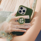PopSockets iPhone 15 Pro Phone Case with MagSafe- Olive | Magnetic, Wireless Charging, Camera & Drop Protection, Green, Teal, Turquoise, iPad, Removable, Popper