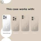 PopSockets iPhone 16 Pro Max Phone Case w/MagSafe Grip- Cottage Tutu Blue | Magnetic, Wireless Charging, Camera & Drop Protection, Light Blue, Baby, Flower, Floral