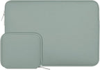 MOSISO Laptop Case 15 inch, 15 inch Laptop Sleeve Bag Compatible with MacBook Air 15 M4 A3241 M3 A3114 M2 A2941 2025 2024 2023, Dell XPS 15, Neoprene Computer Sleeve Bag with Small Case, Antique Green