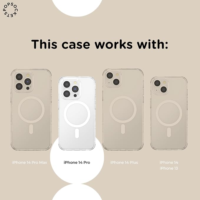 PopSockets iPhone 14 Pro Phone Case with MagSafe, Wireless Charging Compatible, Dragon - The 13