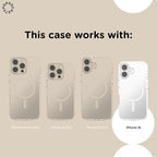 PopSockets iPhone 16 Phone Case with MagSafe- Latte | Magnetic, Wireless Charging, Camera & Drop Protection, Brown, Plain, Cream, Beige, Summer Spring