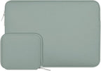 MOSISO Laptop Case 14 inch, 14 inch Laptop Sleeve Bag Compatible with HP Lenovo Dell ASUS Acer, HP Stream, Dell Latitude, Lenovo IdeaPad, Neoprene Computer Sleeve Bag with Small Case, Antique Green