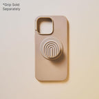 PopSockets iPhone 15 Pro Max Phone Case w/MagSafe- Latte | Magnetic, Wireless Charging, Camera & Drop Protection, Brown, Plain, Cream, Beige, Summer Spring