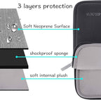 MOSISO Laptop Case 16 inch, 15-15.6 inch Laptop Sleeve Bag Compatible with MacBook Pro 16 inch, HP, Acer, Dell, Lenovo, ASUS Notebook, Neoprene Computer Sleeve Bag with Small Case, Space Gray
