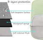 MOSISO Laptop Case 13 inch, 13 inch Laptop Sleeve Bag Compatible with MacBook Air 13 M4 M3 M2 M1 2025-2018 / Pro 13 M2 M1 2025-2016, Neoprene Computer Sleeve Bag with Small Case, Sage Green
