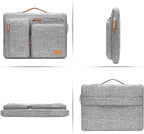 MOSISO 360 Protective Laptop Case 14 inch, 14 inch Laptop Sleeve Compatible with HP Lenovo Dell ASUS Acer, HP, Dell Latitude, Lenovo, Side Open Carrying Case with 4 Zipper Pockets&Handle, Gray