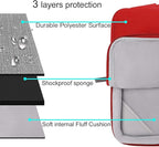 MOSISO Compatible with MacBook Air 13 inch Case 2025 2024 2023 2022 M4 A3240 M3 A3113 M2 A2681, Hard Shell&Sleeve Bag&Keyboard Skin&Webcam Cover&Screen Film for MacBook Air 13.6 inch, Red